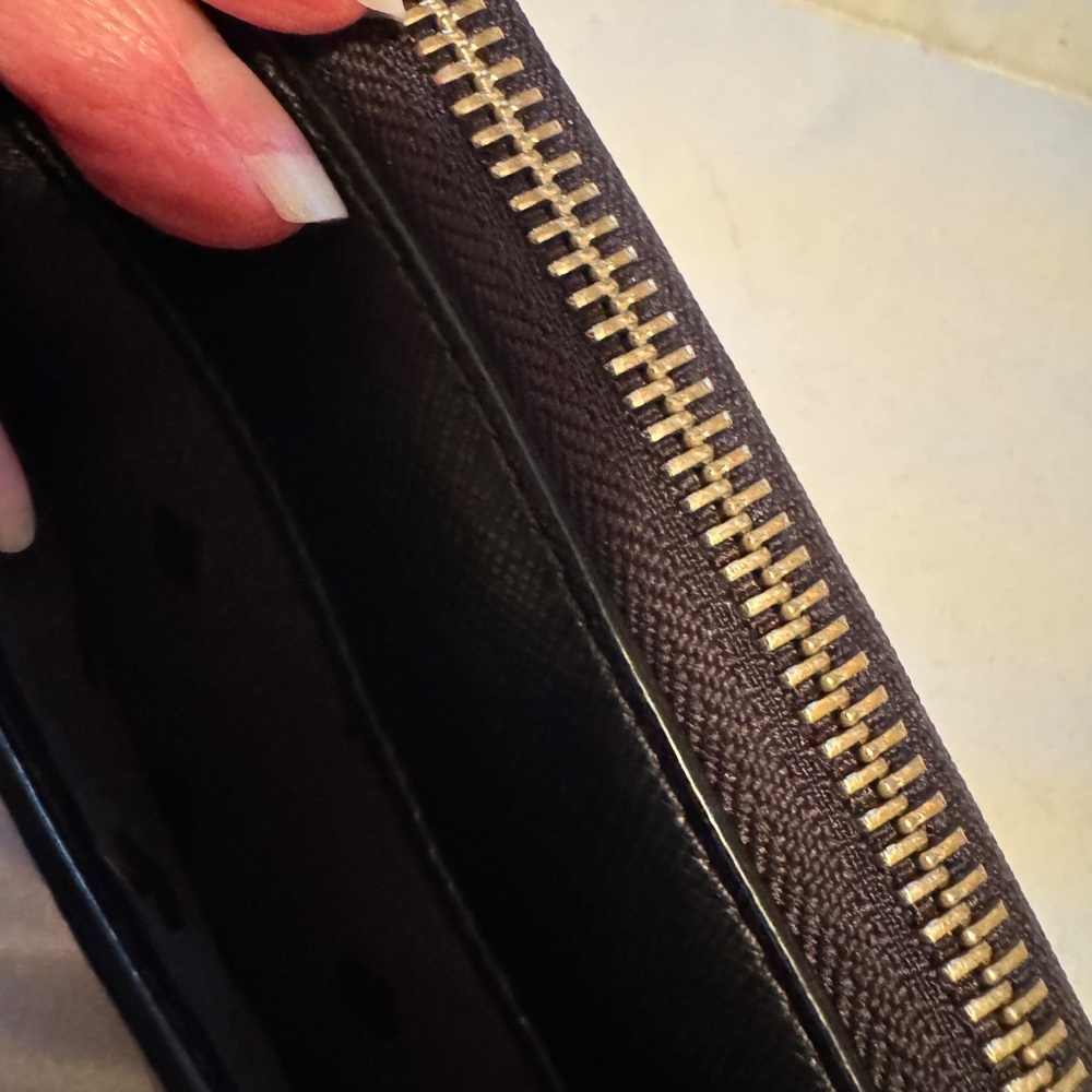 kate spade Black Leather Zip Wristlet Wallet - Picture 10 of 16
